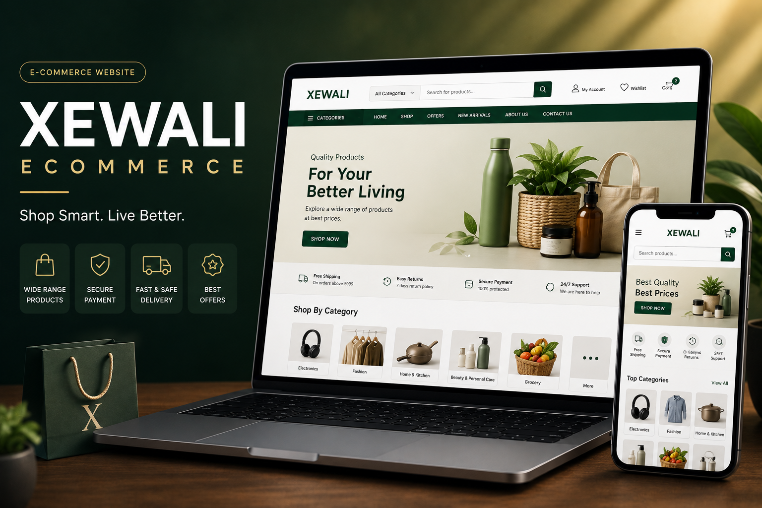 Xewali Ecommerce — Epicwave Technologies portfolio project